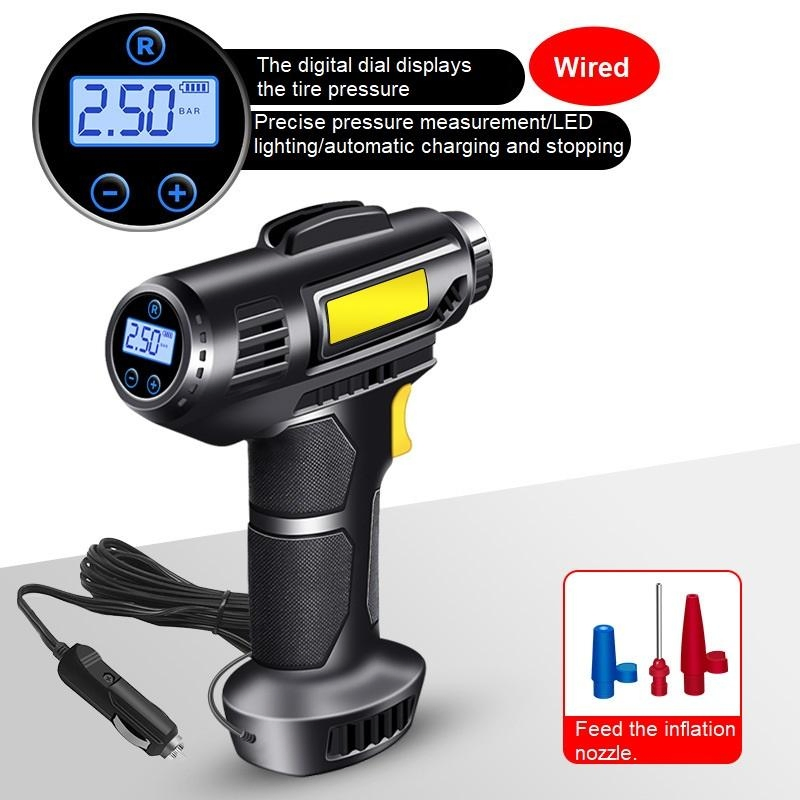Advanced 150psi Cordless Tire Inflator with Digital Gauge for Bicycles and Cars