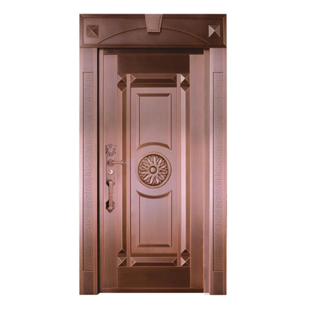 High Performance Majestically Majestic Cost Main Security Entrance Exterior Entry Copper Front Door for House