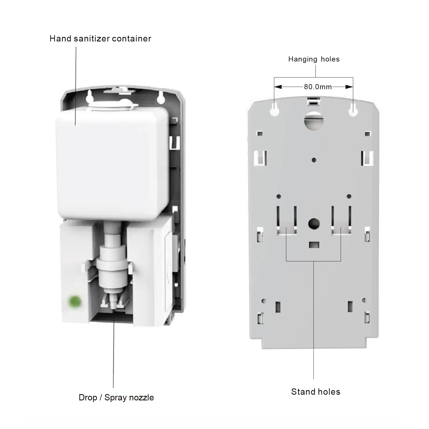 Wall Mounted Liquid Hand Sanitizer Dispenser/ Gel Sensor Soap Dispenser/ Alcohol Sanitizer Spray