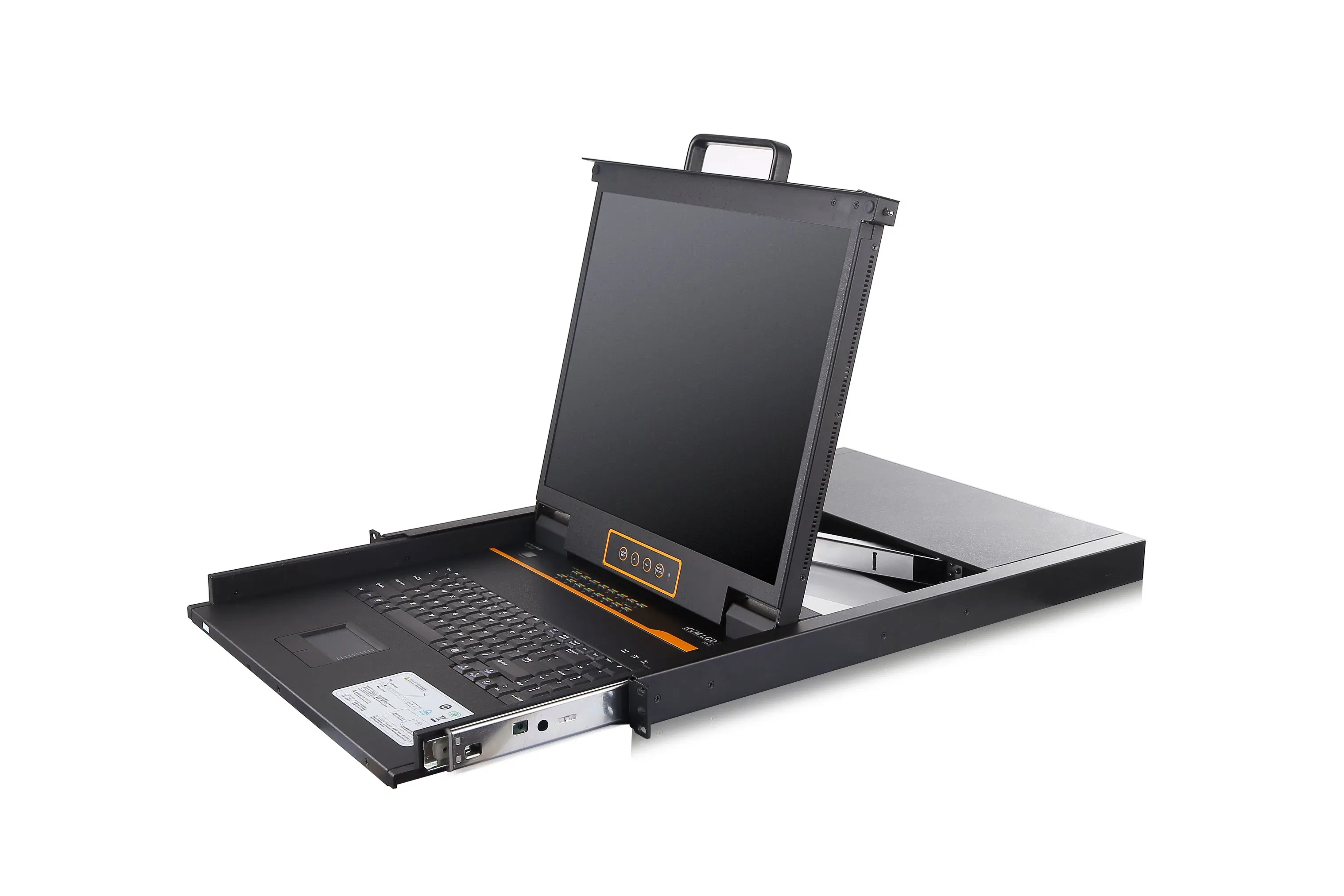 17.3" 1u LED Kvm Console 16 Port+16 Pack Cables, Jamanet Rack Kvm Console Drawer, 17.3 Inch LCD Kvm Switch Wireless