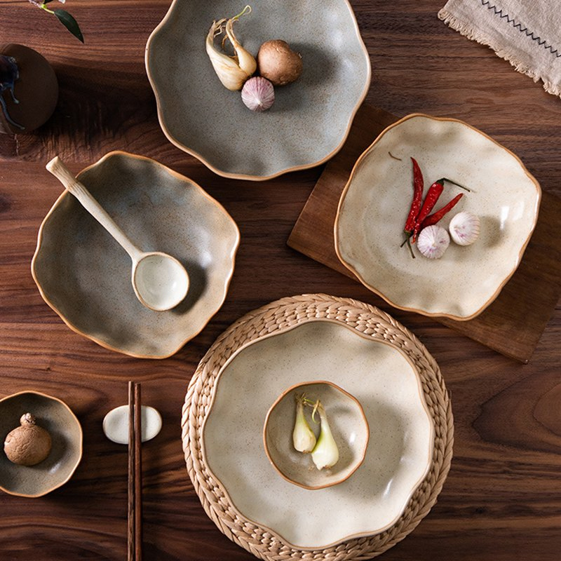 Porcelain Tableware Ceramic Dinner Plate Food Container Kitchenware Microwave Safe Cntradepartner