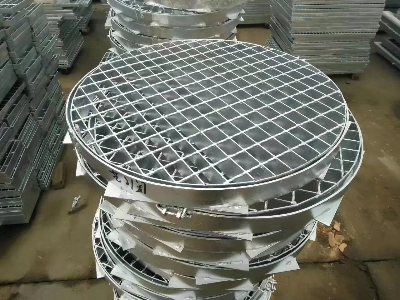 Galvanized Steel Grate for Stairs, Drain Cover