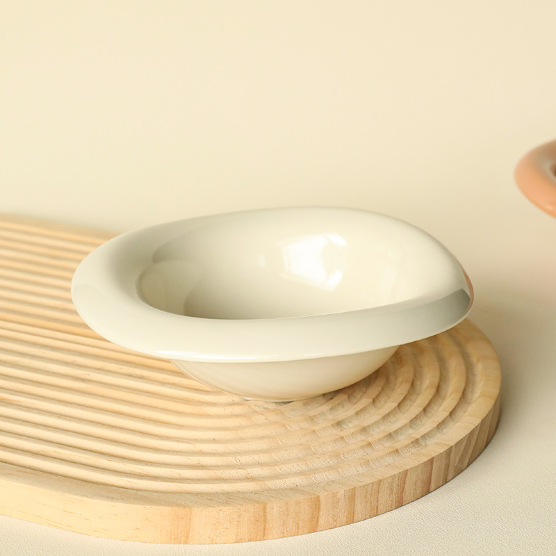 Irregular Yogurt Ice Cream Bowls Ceramic Breakfast Dessert Salad Fruit Bowl