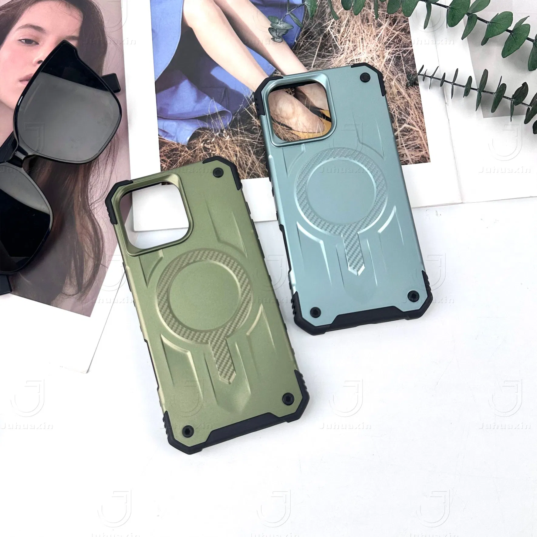 Чехол Juhuaxin для iPhone с магнитным держателем