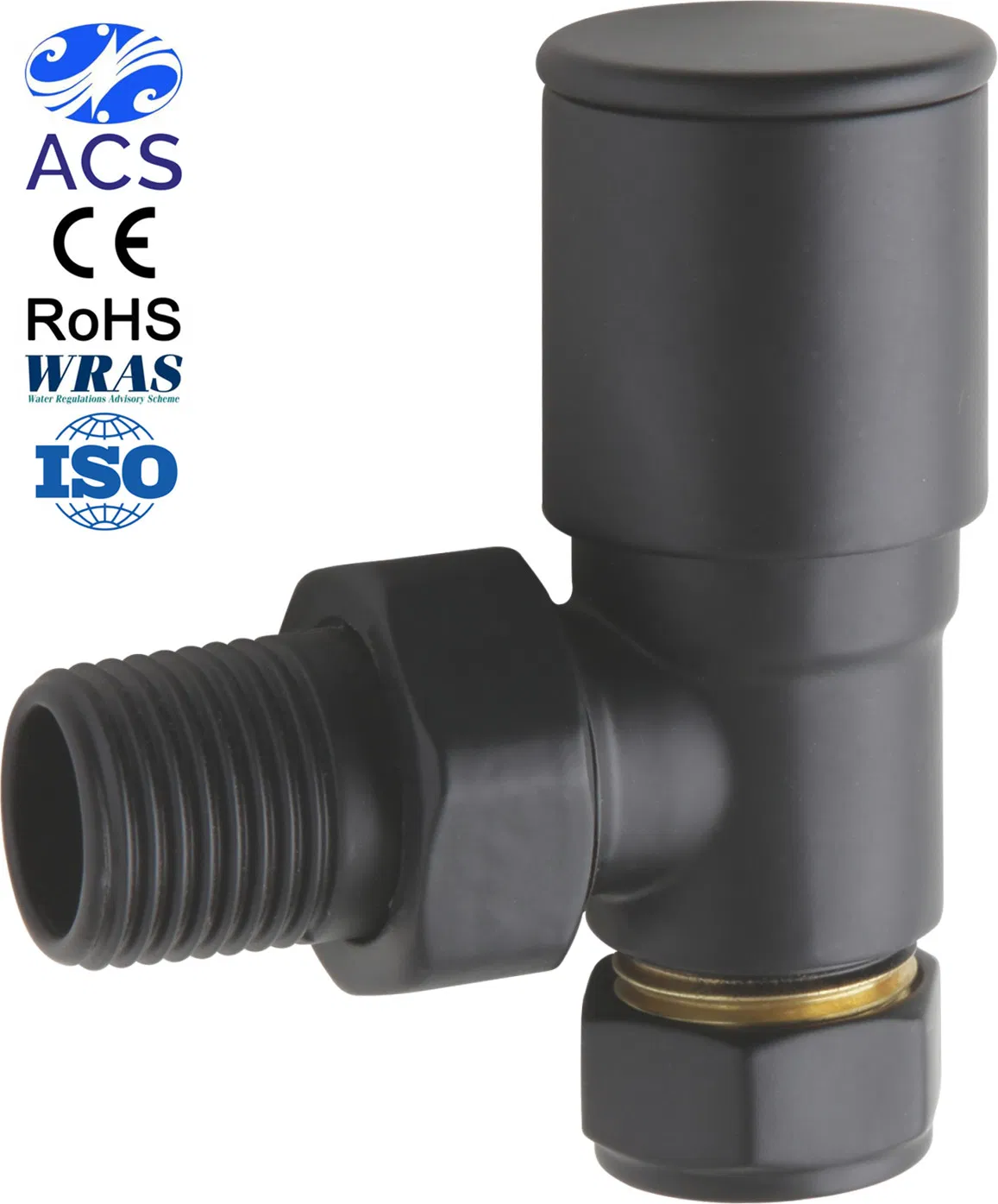 Black Color 1/2" X 15mm Angle Radiator