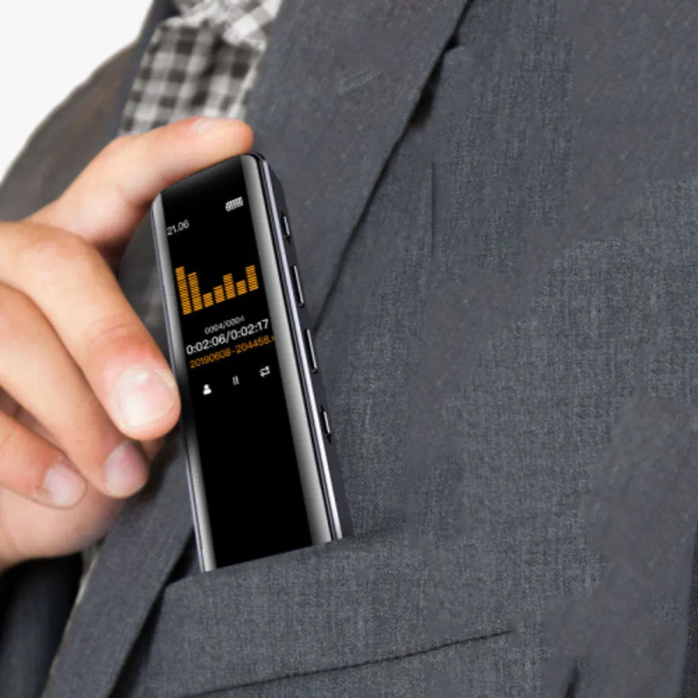 Professional Voice Recorder HD Noise Reduction Portable Audio Device Meeting Use