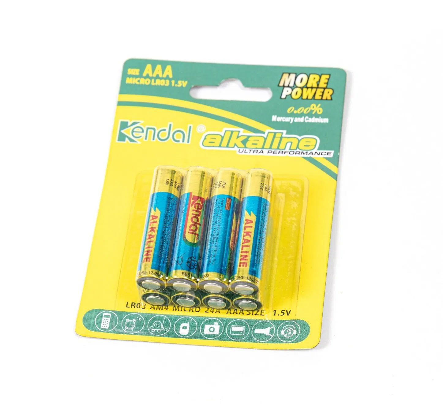Factory Directly Supply Ultra Alkaline Lr03 AAA 1.5V Primary Dry Cell Batteries for Retailing