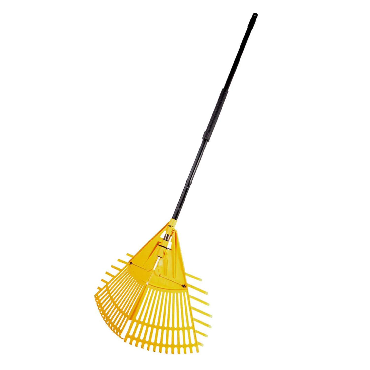 Heavy Duty Leaf Rake with Handle for Gardens Leaf Cleanup