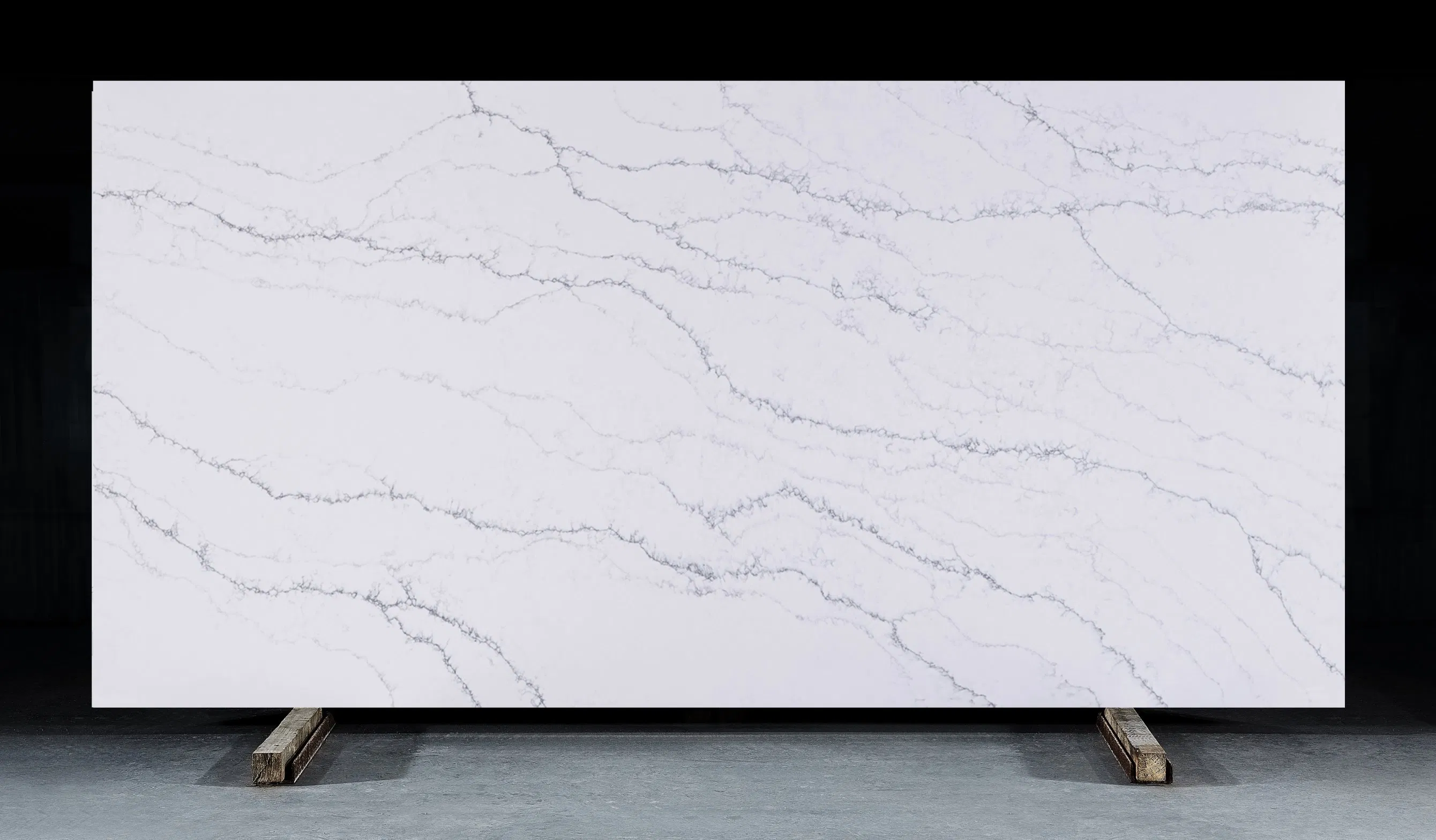 Artificial Engineered white grey blue vein marble looks Quartz Slabs for kitchen/bathroom/vanity Countertops
