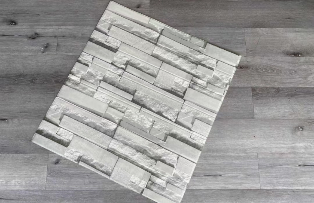 China Supplier 3D Wall Sticker Design Wall Paper Roll Brick Design