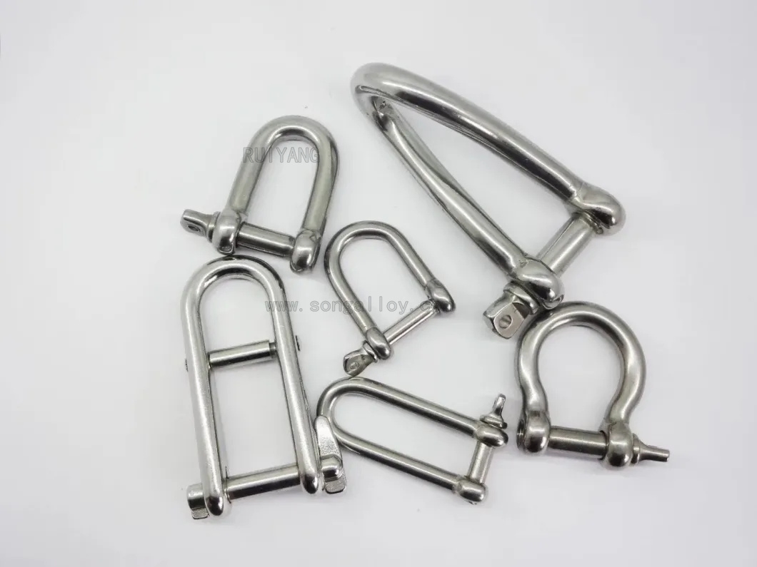 Dee and Bow Shackle in Stainless Steel Rigging and Hardware