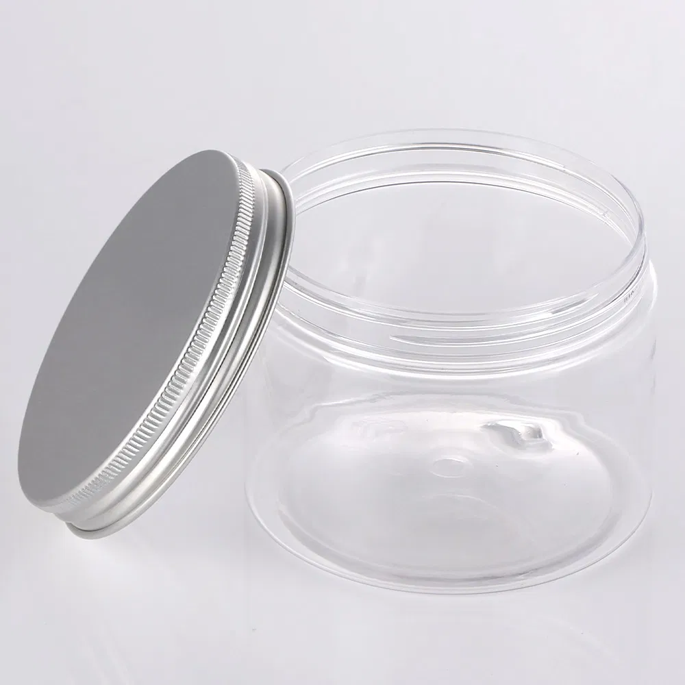 Kitchen Clear Plastic Pet Cereal Jar Dried Fruit Spice Cookie Snacks Candy Food Packaging Storage Cosmetic Cream Container