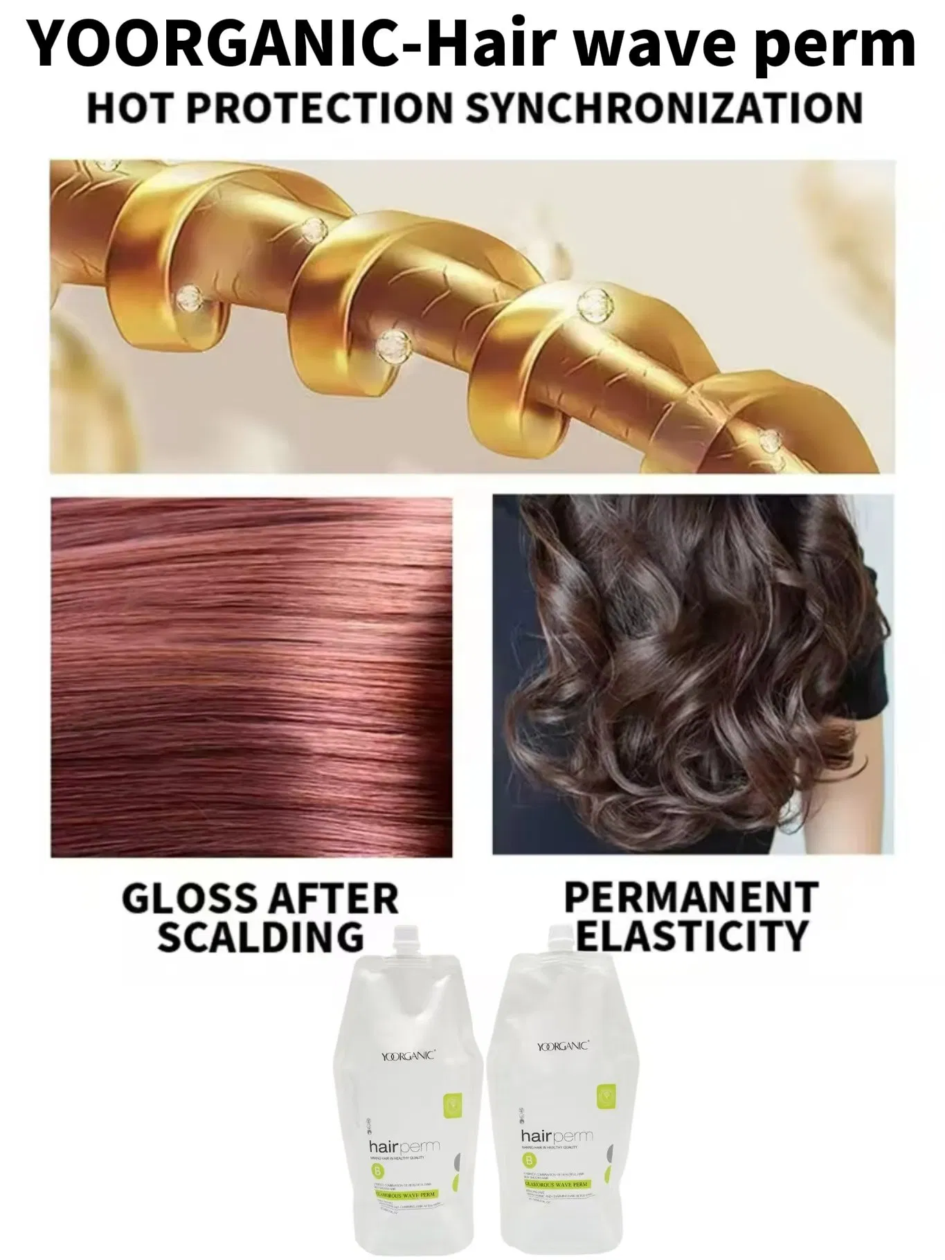 Salon Professional Long Lasting Perm Cream Organic Permanent Keratin Curling Wavy Hair Permanent