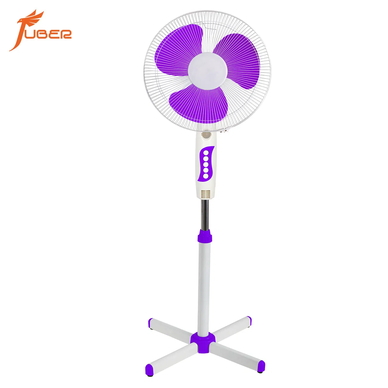 New Design Stand Fan with Cross Base Mesh Grill CE