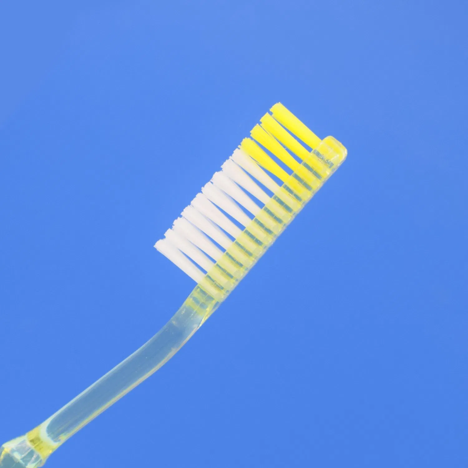 Wholesale Disposable Transparent Handle Large Brush Head Plastic Hotel Toothbrush Factory