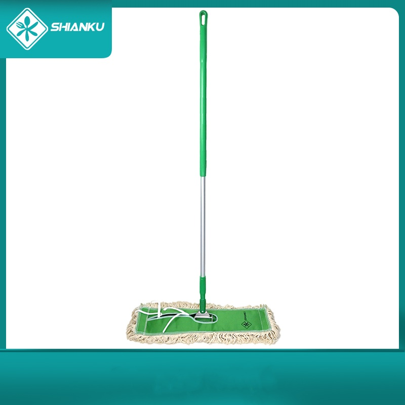 Shianku Floor Cleaning Push Dust Mop Cotton Microfiber Flat Mop