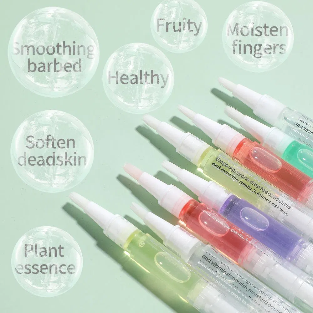 Christmas Gift Organic Nail Scented Cuticle Oil Pen 12 Flavors Nair Care Cuticle Repair Natural Dry Flowers Packaged in Bottle