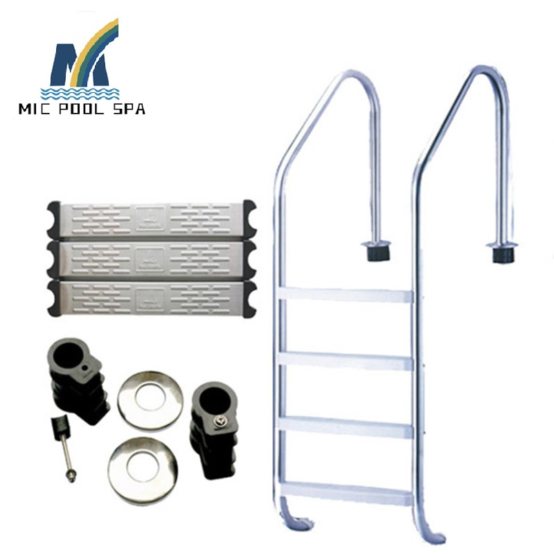 Above Ground Large Cheap Indoor Fram Removable Above Ground Swimming Pool Accessories Stairs Hanging Ladder Handrails