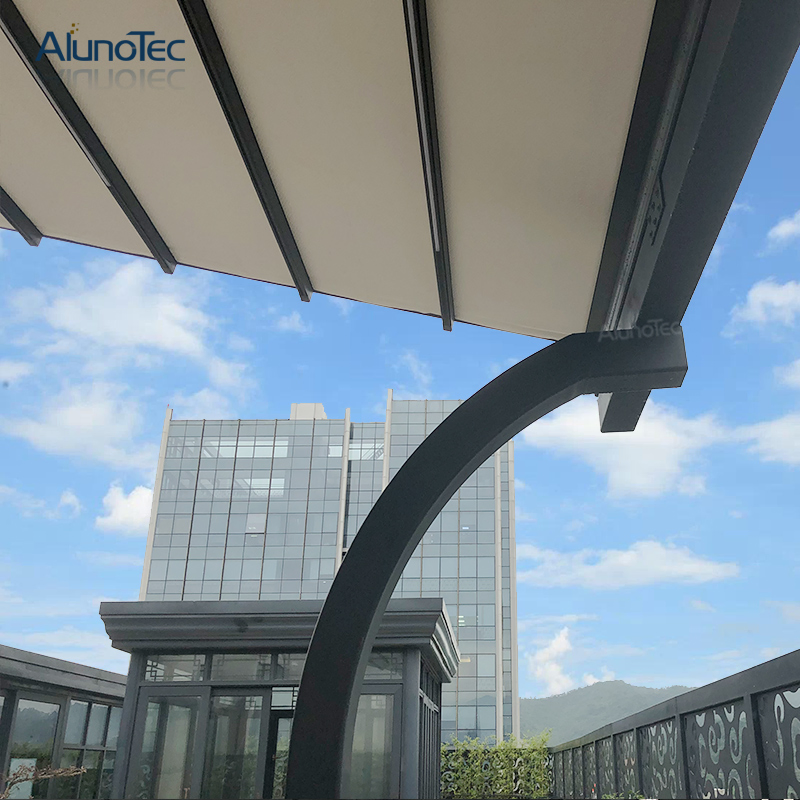 Shade Gazebo Electric Waterproof Retracted Pergola for Outdoor Party