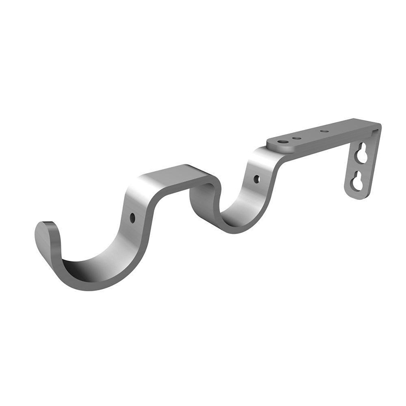 Heavy-Duty Adjustable Curtain Rod Bracket for Single Rod