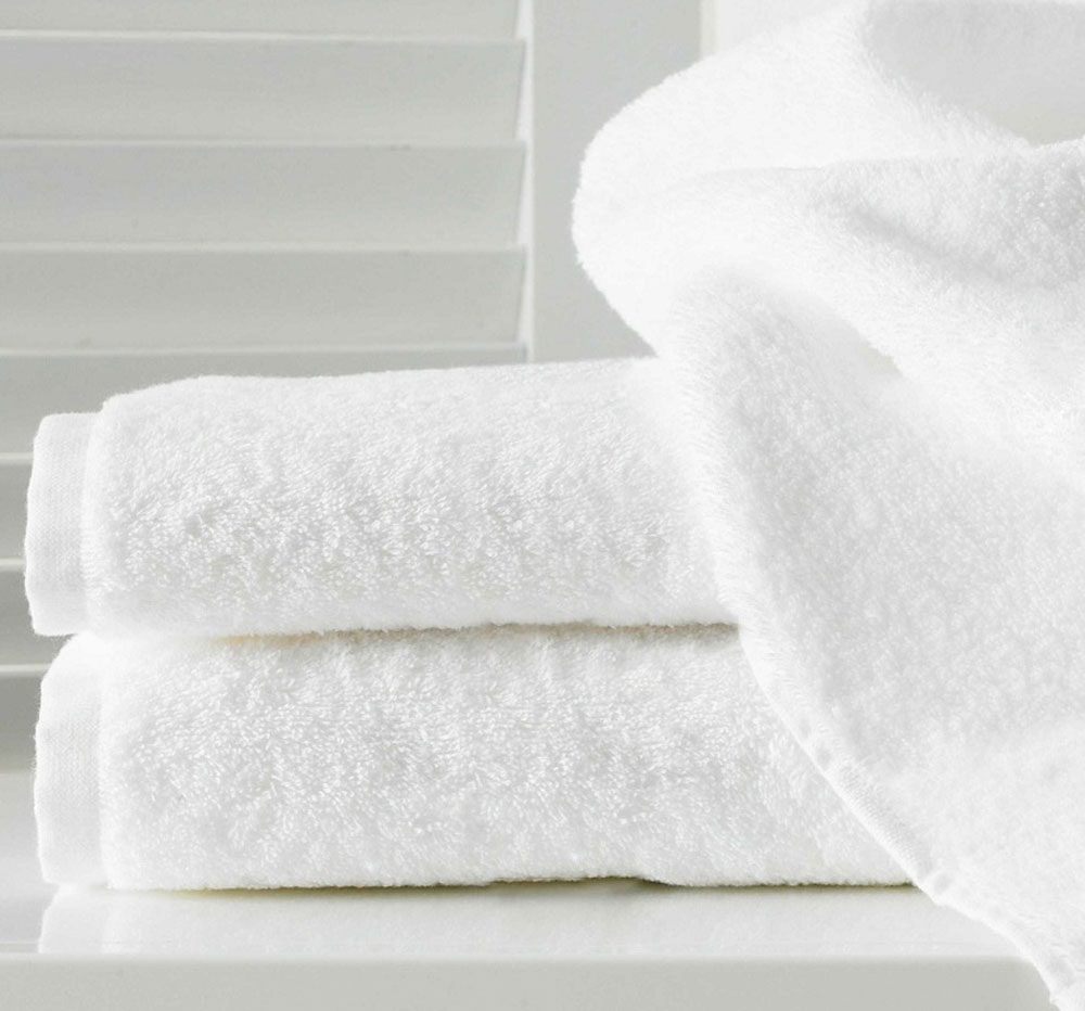 Free Sample Luxury Collection 100% Cotton Star Hotel White Bath Towel with Logo 09