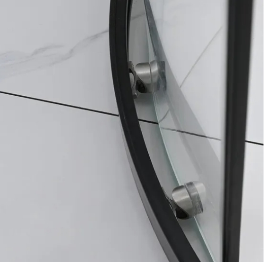 304 Stainless Steel Modern Simple Clear Tempered Glass Sliding Door Shower Enclosure