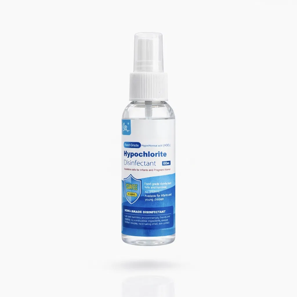 Hypochlorous Acid Solution Alcohol Free 99.99% Germ Killing Power Food Grade Suitable for Allergies Skin Friendly