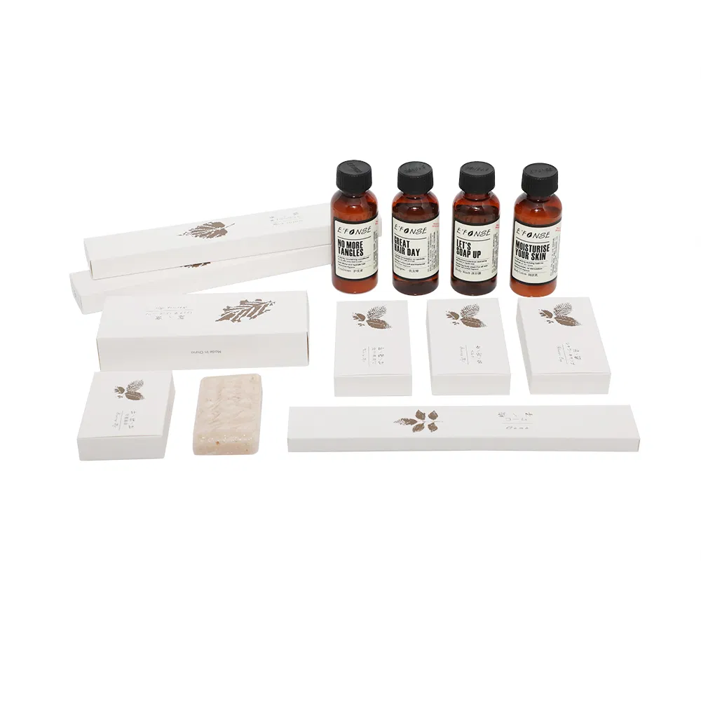 Customised Disposable Hotel Amenities Shampoo Shower Gel Conditioner