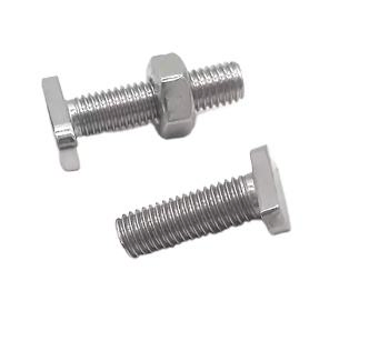 China Bolt Manufacturing Stainless Steel Nut Bolt M18 Square Head Hammer Head Bolt T Bolt