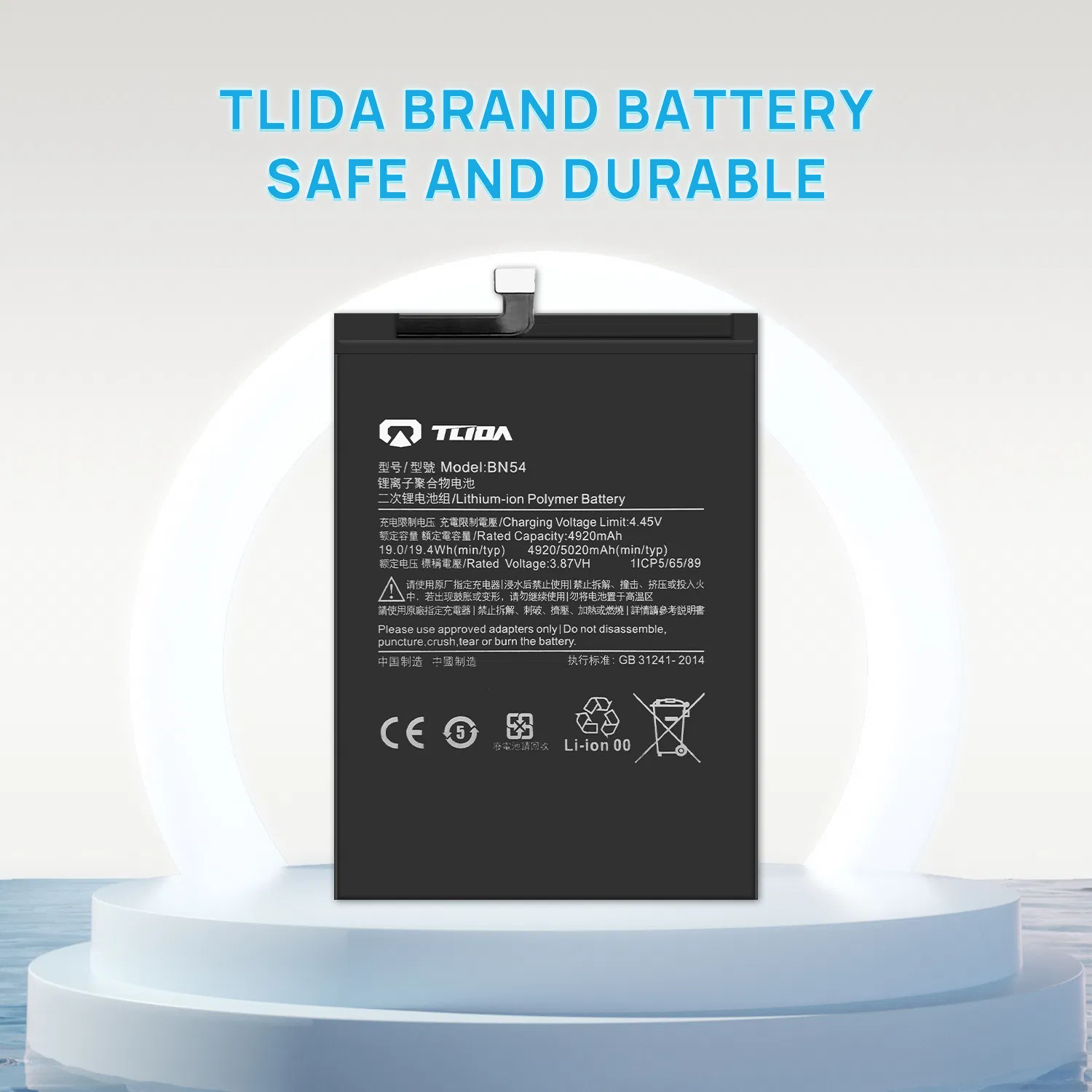 Tlida All Models Mobile Phone Battery for Xiaomi Note 10 5g Bn54 Bn46 4A 62 63 64 66 Bm5a 5D 57 Bp40 41 42 Bm44r Rechargeable Battery