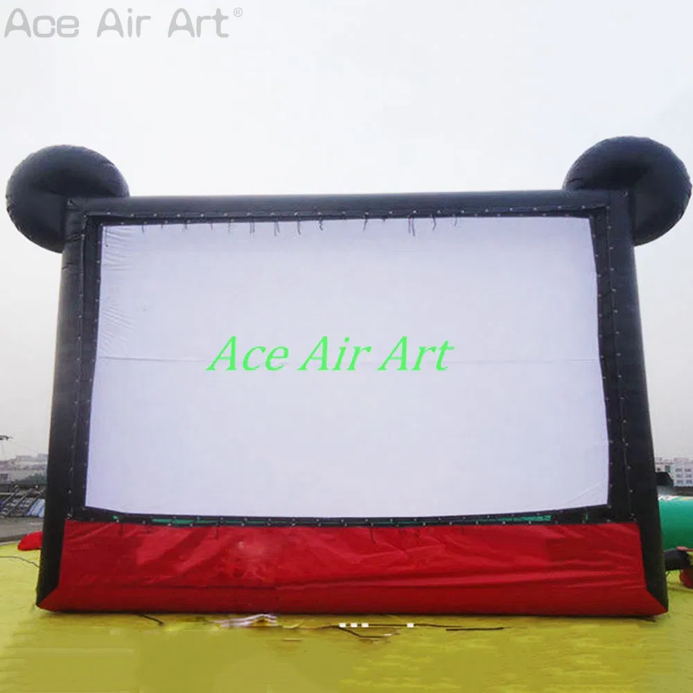 Oddly Shaped Inflatable Movie Screen Mouse Projection Screen for Outdoor Events