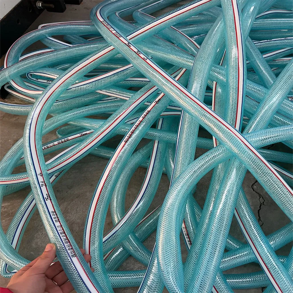 Thickened PVC Transparent Braided Garden Reinforced Hose Fiber for Watering Landscaping