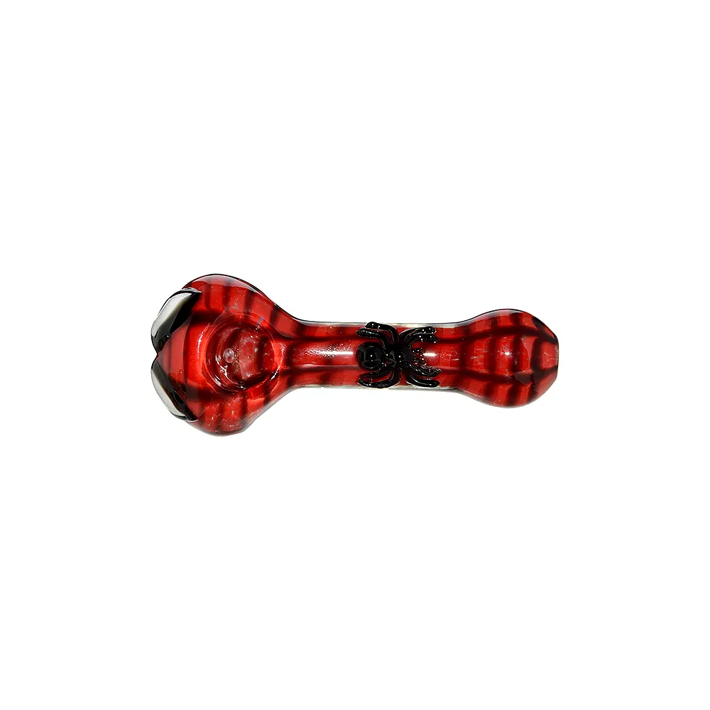 Handcrafted Creative Spiderman Design Glass Smoking Pipe Hand Pipe