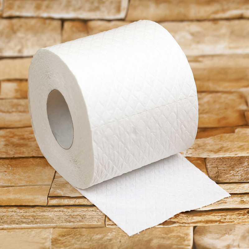 OEM Factory 100% Virgin Wood Pulp Bathroom Tissue Custom Packing Embossed Toilet Paper Roll