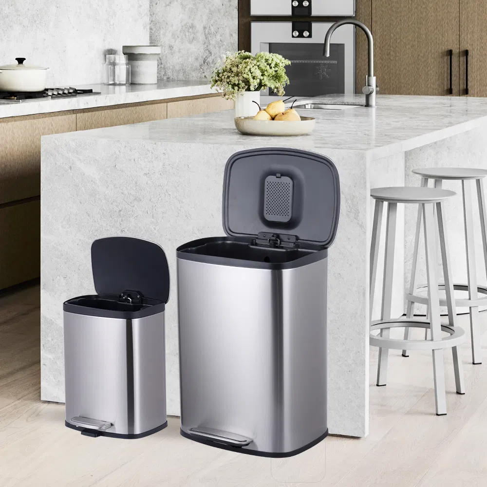 Kitchen Odor Control Garbage Can 5L and 50L Bathroom and Living Room Dustbin
