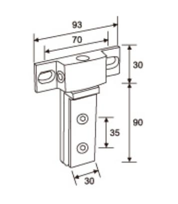 Modern Bathroom Shaft Movable Clip Zinc Alloy Stainless Spring