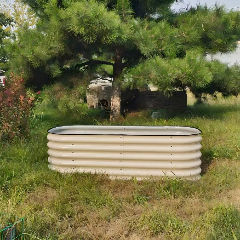 90-Factory Direct Sale PVDF Metal Raised Bed S-2FT*32in Flower Pot Garden Outdoor Bed