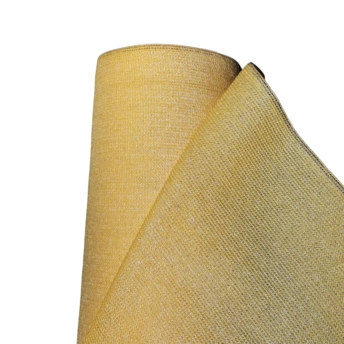 High Density 100% HDPE with UV Resistant Agriculture Greenhouse Beige Color Shade Net