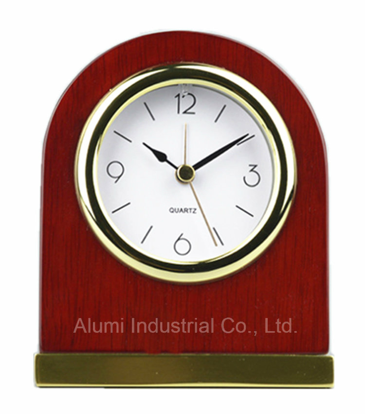 Hotel Wooden Silent Alarm Clock Hotel Equipment