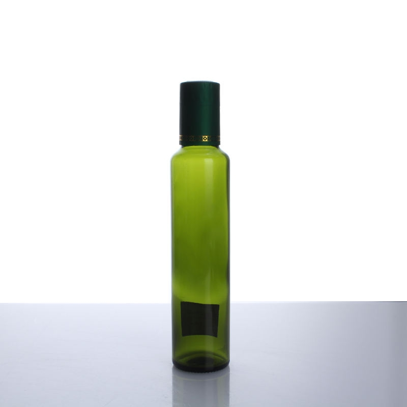 High Quality Green Round 250ml 500ml 750ml 1000ml Olive Oil Glass Bottle