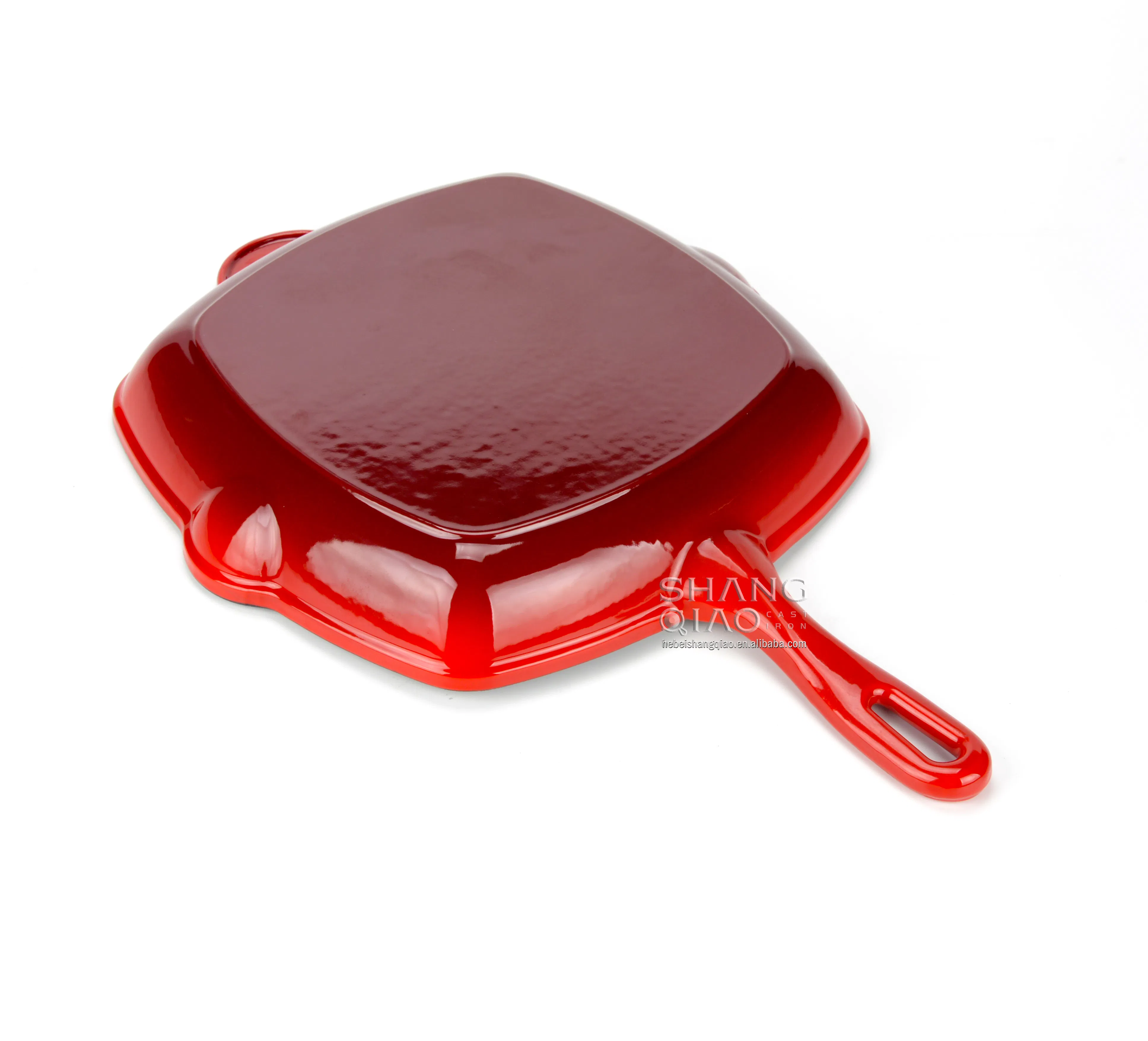 Чугунная сковорода-гриль 11 дюймов с антипригарным покрытием