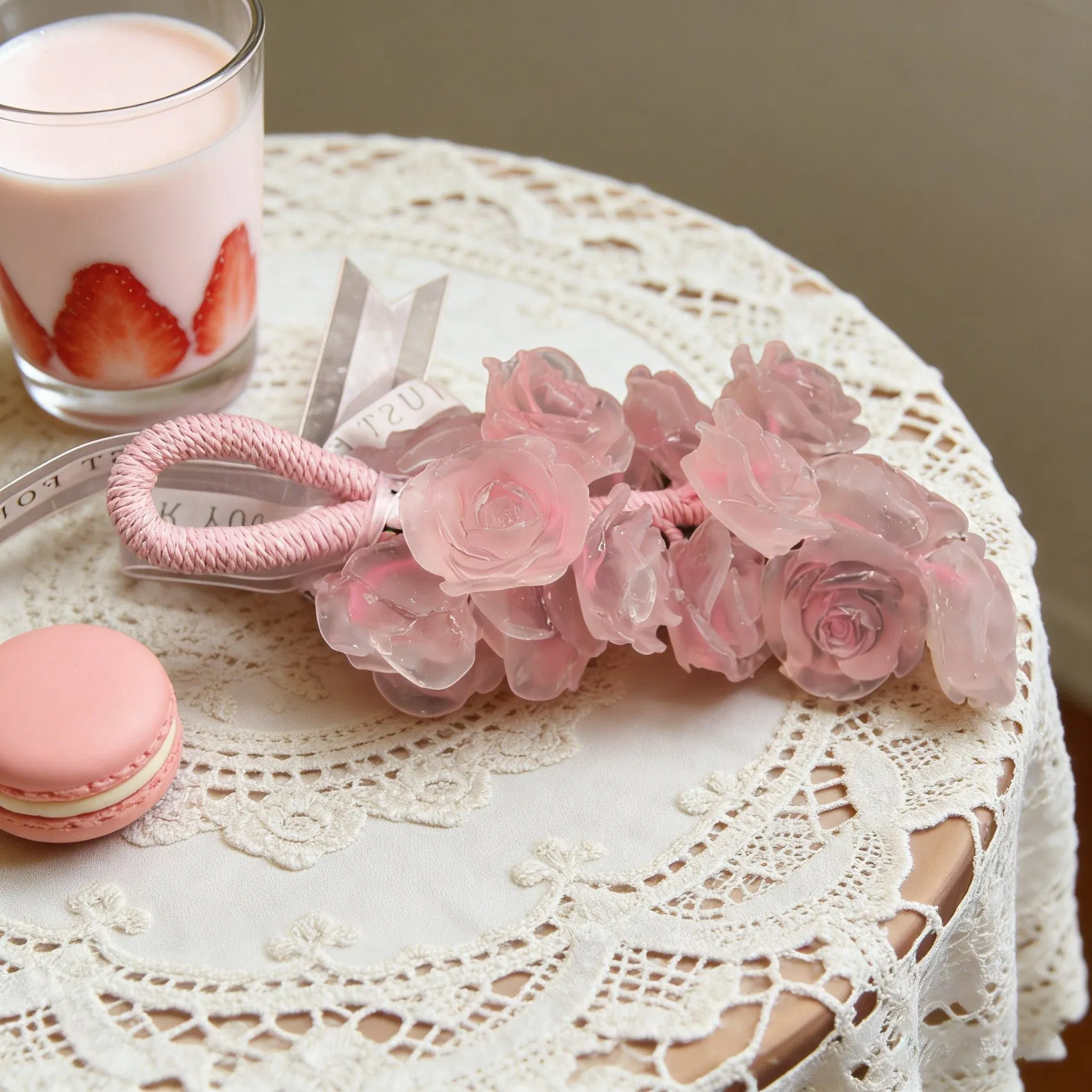 Customizable Transparent Rose-Shaped Soap Wedding Favor Cleaning Soap