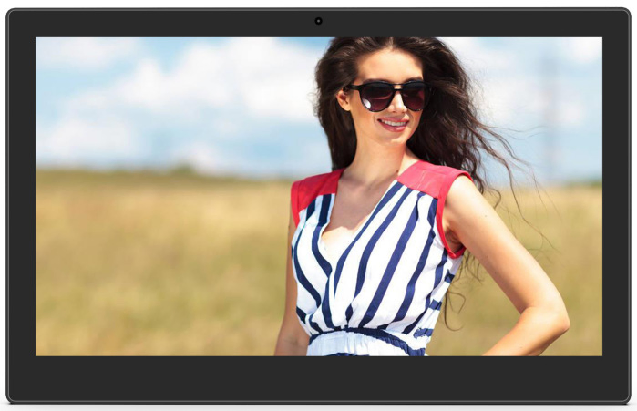 23.6-Inch Network Enclosure Tempered Glass Screen Digital Photo Frame Android Advertising Player