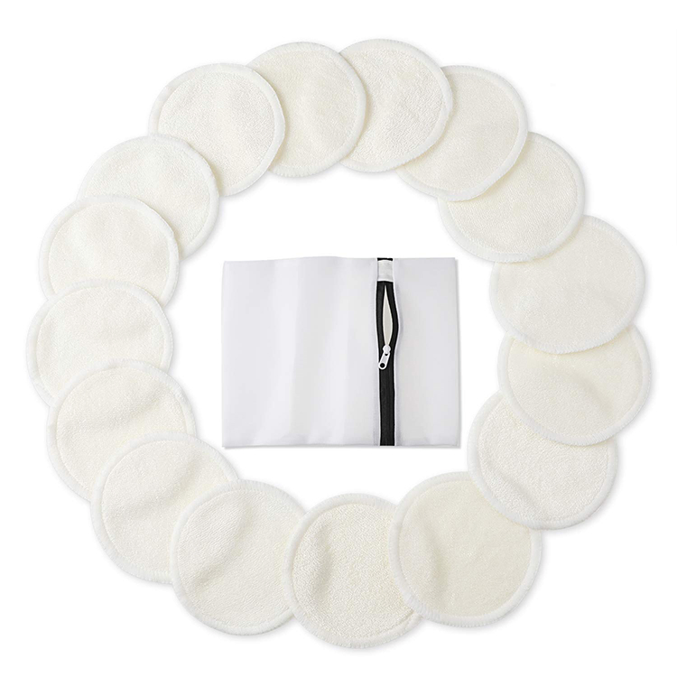 Biokleen Washable Reusable Bamboo Makeup Remover Pads Breathable Make up Removal Cotton Pad