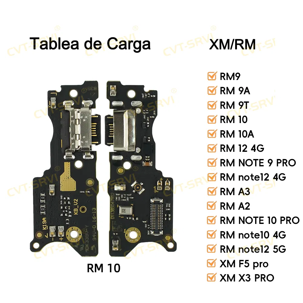 Зарядная плата CVT для Redmi 10, 9T, A3, Note 2-9, 11, M3, X3, A1-A3