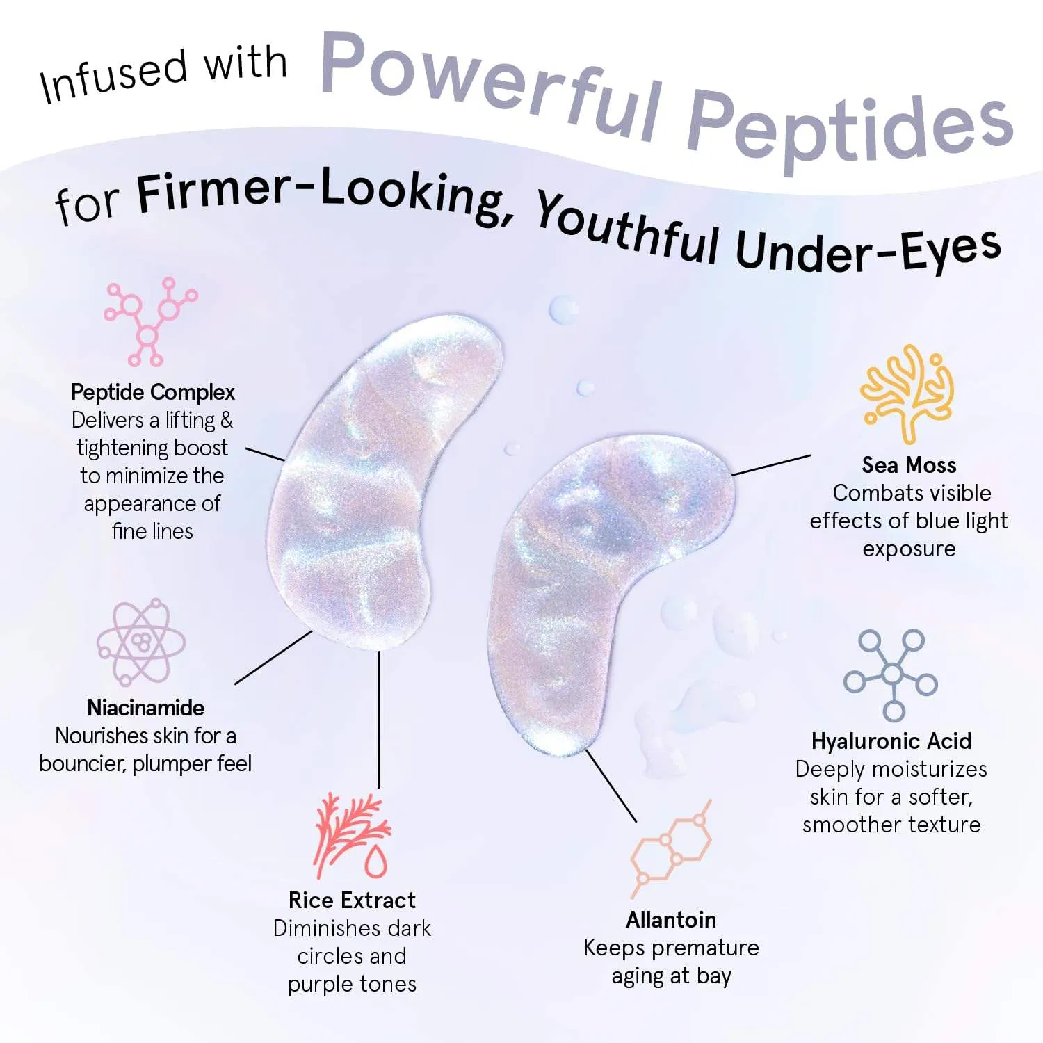 Ls151 Custom OEM Peptide & Nicotinamide Mask for Dark Circles