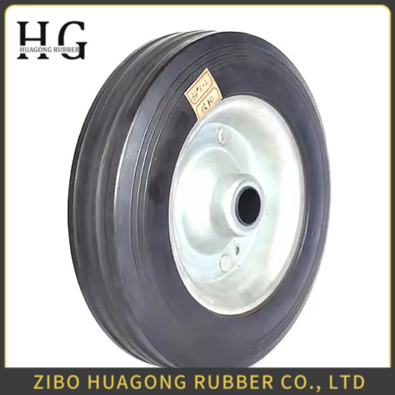 Size Can Be Customized High Quality Workshop Forlift Pallet Truck Rubber Wheel 3.50-8 with Bearing 6205zz