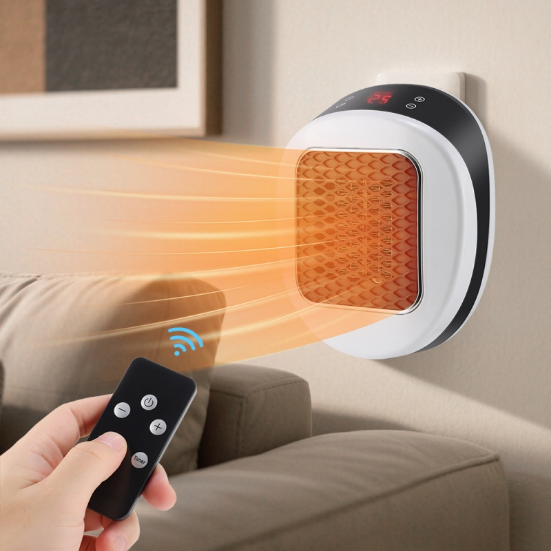 Compact Electric Wall Heater with Remote Control for Cozy Spaces