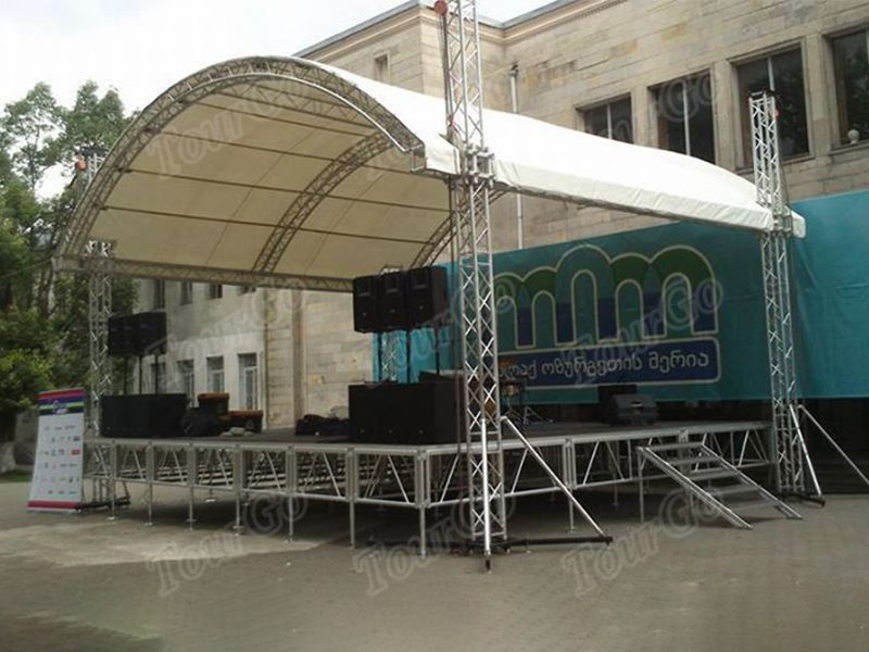 Big Outdoor Event Aluminium Dance Floor Roof Top Trusses and Stage Tents