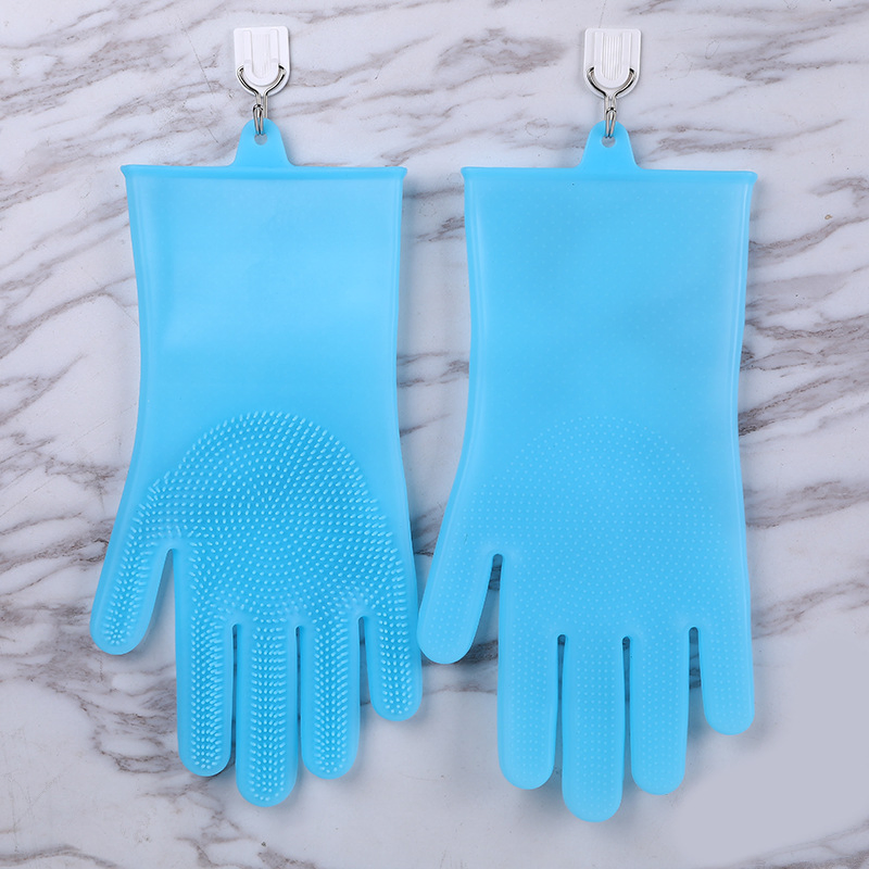 Esun Home Item Reusable Rubber Silicone Gloves for Cleaning